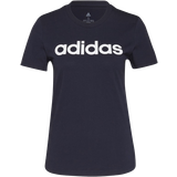 Adidas T-shirts adidas Women's Loungewear Essentials Slim Logo T-shirt - Legend Ink/White