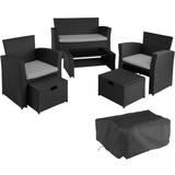 Black Bistro Sets Garden & Outdoor Furniture tectake garden furniture Modena & 1 Bistro Set