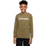 Green Tops Children's Clothing Berghaus Junior Logo Long Sleeve T-shirt - Green