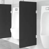 Urinals vidaXL Urinal-Trennwand Wandmontage Schwarz 90x40 cm Hartglas Schwarz