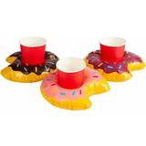Inflatable Decorations Smiffys inflatable donut drink holder ring, assorted