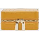 Jewellery Storage Wolf Maria Square Quilted Zip Jewelry Case MUSTARD