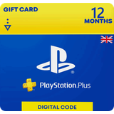 Gift Cards Sony PlayStation Plus - 12 Months - UK