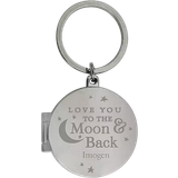 Freemans Personalised to the Moon and Back Photo Keyring