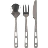 Dishwasher Safe Cutlery Sets Lifeventure Titanium Camping Cutlery Set 3pcs