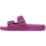 Fitflop Slides Fitflop Women's Womens iQUSHION Adjustable Buckle Sliders Miami Violet