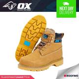 OX Work Shoes OX Nubuck Safety Boots Honey