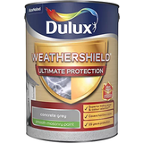 Dulux Concrete Paint Dulux Weathershield Ultimate Protection Masonry Paint 5L Grey
