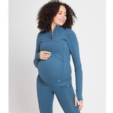 Maternity & Nursing Wear on sale MP Women's Power Maternity 1/4 Zip Dust Blue