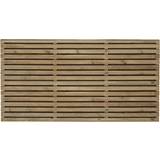 Fences Forest Garden Pressure Treated Contemporary Double Slatted Fence