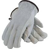 Grey Cotton Gloves PIP 68-PK-161SB Leather Gloves, Medium, Gray, 1/Pair 179956 Gray