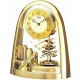 Gold Clocks Rhythm Contemporary Mantel Rotating Pendulum Shooting Stars Table Clock