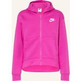Nike Hoodies Nike Girls' Sportswear Club Fleece Full-Zip Hoodie Active Fuchsia/White