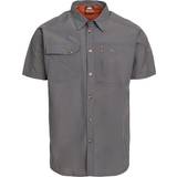Trespass Shirts Trespass Lowrel Short Sleeve Shirt Grey Man