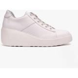 Fly London Trainers Fly London White Leather Lace-up Trainers 323 680 Silver