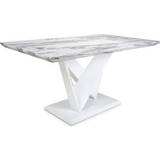 Saturn Marble Effect Dining Table 90x150cm