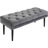Grey Settee Benches Homcom Bed Settee Bench