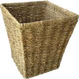 Wood Baskets Hamper H073 Seagrass Square Paper Bin Basket