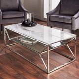 Silver Coffee Tables Native & Lifestyle Glass Coffee Table
