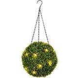 Silver Christmas Trees B&Q Artificial Lit Topiary Ball with Warm Christmas Tree