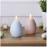 Candles & Accessories of 2 Truglow Pastel Easter Egg Battery Operated Flameless LED Candle