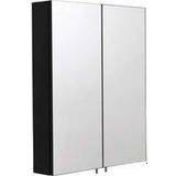 Black Bathroom Mirror Cabinets Croydex Dawley Steel Double Door