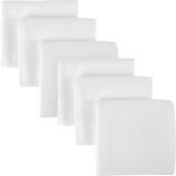 Mother & Baby 6 Pack Cotton Muslins White