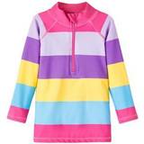 Elastane UV Shirts Children's Clothing Name It UV Badeshirt Nmfzimmi Pink Yarrow