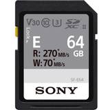 Sony 64 GB Memory Cards Sony 64GB SF-E Series UHS-II SDXC Class 10 Memory Card