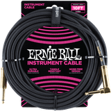6.3mm (1/4" TRS) Cables Ernie Ball 6.3mm - 6.3mm Angled M-M 3m