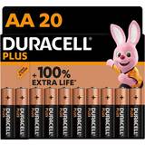 Duracell Batteries - Disposable Batteries Batteries & Chargers Duracell Plus AA 20pcs