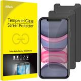 JeTech Privacy Screen Protector for iPhone 11/XR 2-Pack
