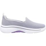 Purple Walking Shoes Skechers Go Walk Arch Fit Grateful W - Gray Lavender