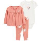 3-6M Other Sets Carter's Baby Girls 3-Piece Little Cardigan Set 12M Pink/White
