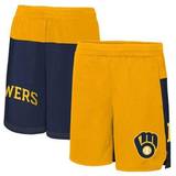 Gold Trousers Children's Clothing Outerstuff "Youth Gold Milwaukee Brewers 7th Inning Stretch Shorts"