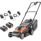 Flymo With Collection Box Battery Powered Mowers Flymo UltraStore 380R (2x2.5Ah) Battery Powered Mower