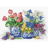 LUCAS Cross-stitch kit spring flowers b2386 18ct
