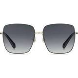 Kate Spade New York Fenton/G/S Sunglasses, Black/Gray 60mm, 15mm