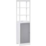 Grey Tall Bathroom Cabinets kleankin (834-329)