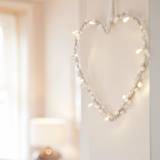 Battery Operated Heart Fairy Light Wreath Christmas Lamp