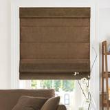 Brown Roman Blinds Chicology RMBC3464 Roman Shades Cross-Hatched