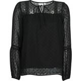 Vila Clothing Vila Detailed Long-Sleeved Blouse - Black