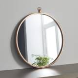Native & Lifestyle Pink Copper Round Wall Mirror