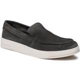Loafers on sale Jack & Jones Wild Leather Slippers - Schwarz/Pirate Black
