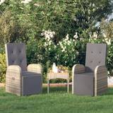 Synthetic Rattan Patio Chairs Garden & Outdoor Furniture vidaXL Reclining Garden