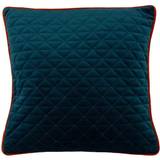Paoletti Quartz Geometric Quilted Cushion Complete Decoration Pillows Turquoise, Orange (45x45cm)