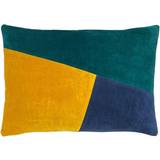 Pillows on sale Furn Morella Abstract Cushion Emerald/Ochre/Navy Complete Decoration Pillows Green, Blue, Multicolour
