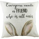 All Ears Hare Cushion Complete Decoration Pillows Brown, Multicolour