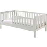 White Childbeds Kid's Room Vipack Isla Toddler Bed with Optional Storage Drawer 29.9x58.3"