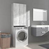 Wall Shelf Laundry Storage Units vidaXL grey sonoma